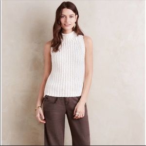 Anthropologie Moth Roll Neck Knit Sweater